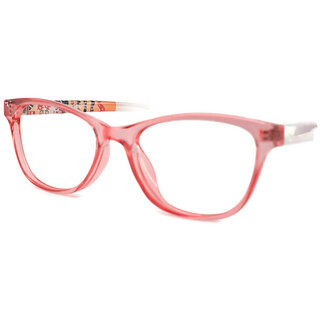 AFFABLE Junior Blue Cut Computer Glasses for Kids Zero Power Pink White  110mm