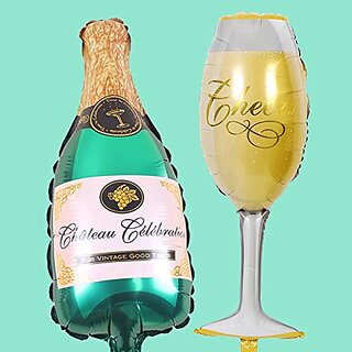                       Fancy Creation bittle glass foil balloon Combo Pack                                              