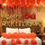 Fancy Creation Happy Annivarsary Foil balloon,2pc red heart foil balloon 50pc metalic balloon combo pack