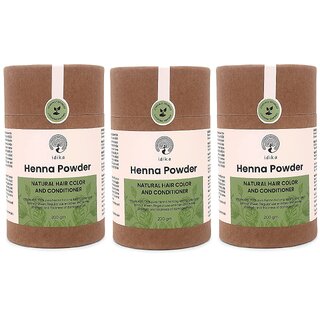 Idika Henna Powder Natural Hair Colour and Conditioner 200gm (Pack of 3) Idika Henna Powder Natural Hair Colour and Conditioner 200gm (Pack of 3)