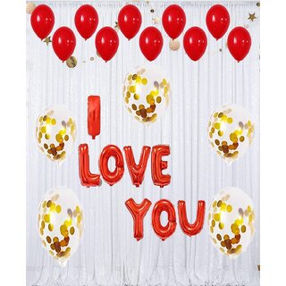                       Fancy Creation I LOVE YOU decoration Combo Pack                                              