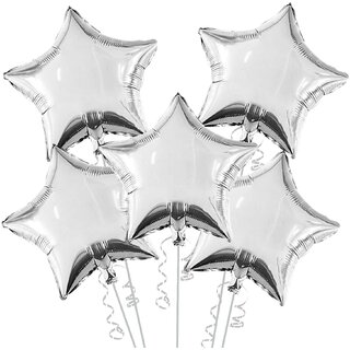                       Fancy Creation 5pc Star Foil Balloon                                              