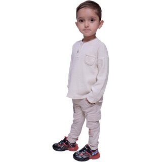 Sophisticated Data - Not - Present Full Sleeves T-Shirt For Baby Boy (Off White) 2025 at ShopCir