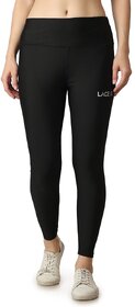 LACE IT Black Active Yoga Pants for Womens Gym High Waist, Tummy Control, Workout Pants 4 Way Stretch Yoga Leggings