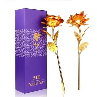 24K Golden Rose Combo Gift Box and Carry Bag