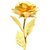 Gold Plated Artificial Rose Flower with 2pc golden wrapping chocolate FOR GIFT
