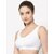 Texello Women Sports Non Padded Bra (White)