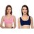 Texello Pack of 2 Women Sports Non Padded Bra (Multicolor)