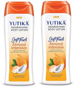 Yutika Nourishing Soft Touch Body Lotion Almond Intensive 300ml Pack Of 2