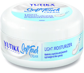 Yutika Naturals Soft Touch Light Moisturizer for Face, Hand  Body, White 200 ml Pack Of 1