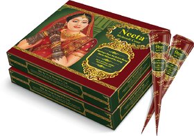 Neeta Mehendi Cone Henna Temporary Tettoo Mehendi (Pack of 24 Pcs)