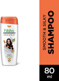 Nisha Smooth Naturally Soft Silky Hair Shampoo, 80 ML Pack Of 4