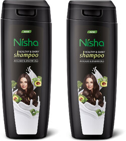 Nisha Healthy  Shiny Storng Beautiful Hair Shampoo, 180 ML Pack Of 2