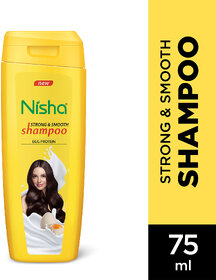 Nisha Egg Protein Shampoo For Strong  Smooth Hair, 80 ML Pack Of 4