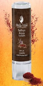 Bella Vida Saffron Arora Lip Balm With Spf 20 And Hyaluronic Acid. Indias 1