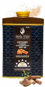 Bella Vida Antonio India first Powder-Based Sunscreen With SPF 40 (80g)