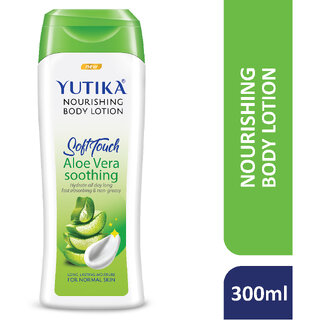                       Yutika Nourishing Soft Touch Body Lotion Aloe vera Soothing 300ml                                              
