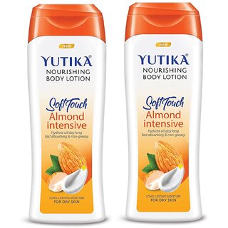                       Yutika Nourishing Soft Touch Body Lotion Almond Intensive 300ml Pack Of 2                                              