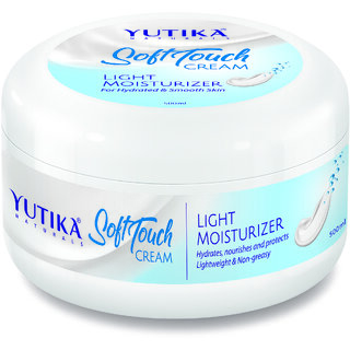                       Yutika Naturals Soft Touch Light Moisturizer for Face, Hand  Body, White 300 ml Pack Of 1                                              