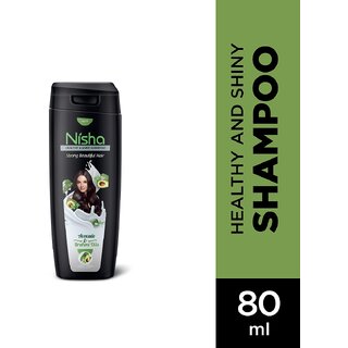 Nisha Healthy  Shiny Storng Beautiful Hair Shampoo, 80 ML Pack Of 4