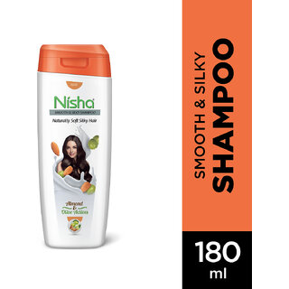 Nisha Smooth Naturally Soft Silky Hair Shampoo, 180 ML Pack Of 2