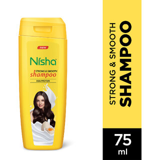 Nisha Egg Protein Shampoo For Strong Smooth Hair, 80 ML Pack Of 4 Nisha Egg Protein Shampoo For Strong Smooth Hair, 80 ML Pack Of 4