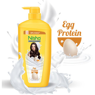 Nisha Egg Protein Shampoo For Strong  Smooth Hair, 650 ML Pack Of 1