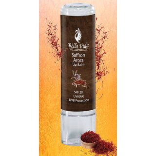                       Bella Vida Saffron Arora Lip Balm With Spf 20 And Hyaluronic Acid. Indias 1                                              