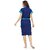 Feelblue Terry Cotton Free Size Double Shaded Bathrobe For Women Royalfiroz
