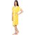 FeelBlue Terry Cotton Free Size Double Shaded Women's Bathrobe, Gold
