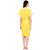 FeelBlue Terry Cotton Free Size Double Shaded Women's Bathrobe, Gold