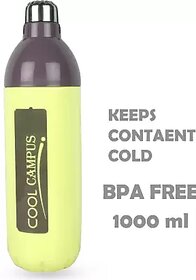 Royalware Plastic Insulated BPA Free School Kids Water Bottle (1000ML, Multicolor)