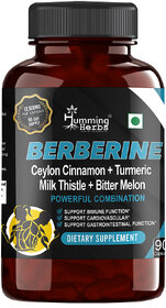 Humming Herbs Berberine HCL Supplements 600mg - 90 Veg Capsules