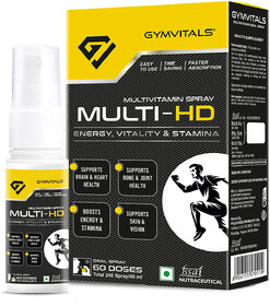 Gymvitals Multivitamin Multi-HD Daily Oral Spray to Boost Strength, Energy, Immunity  Stamina, Easy to Use, Time Saving