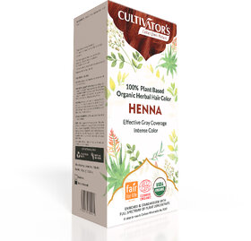 Cultivator's Organic Hair Colour - Herbal Hair colour for Women and Men - Organic Henna Powder for Hair - Henna 100g