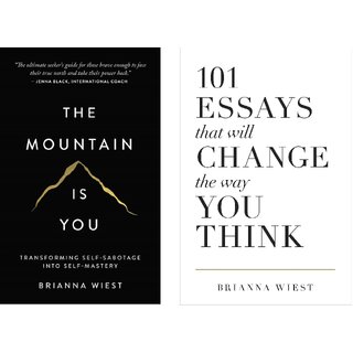                       Brianna Wiest 2 Books Set Mountain Is You  101 Essays (English, Paperback)                                              