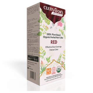                       Cultivator's Organic Herbal Hair Color - Red                                              