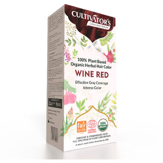                       Cultivator's Organic Herbal Hair Color - Wine Red                                              