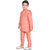 Premium Boys Jacket, Kurta, Pyjama set - Peach Color