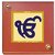 DIVINITI Dagadusheth Ganpati God Idol Photo Frame for Car Dashboard Table D?cor Office|MDF 1B Wooden Frame and 24K Gold Plated Foil|Religious Frame Idol for Pooja Gifts Items (6.3x5.5 cm) (1 Pack)