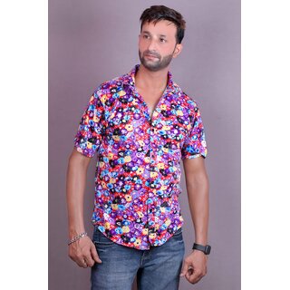                       Sigma Fashionable Stylish Printed Half Sleeve Shirt For Men  Boys                                              