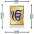 DIVINITI Ik Onkar Idol Photo Frame for Car Dashboard Table Dxc3xa9cor office | ACF 3 Classic ik onkar acrylic Frame 24K Gold Plated Foil | Idol for Pooja Gifts Items (11.0 X 6.8 CM)