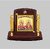 DIVINITI Ganesh and Laxmi Ji Idol Photo Frame for Car Dashboard Table Dxc3xa9corMDF 1B wooden Frame 24K Gold Plated Foil and Engraved Pillars of BrassIdol for Pooja Gifts Items (7x 9CM)