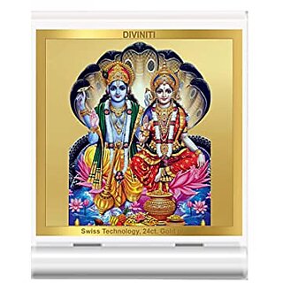                       DIVINITI Radha Soami Photo Frame for Car Dashboard Table Decor| ACF 3A Classic Radha Soami and 24K Gold Plated Foil| Religious Frame Idol for Pooja Worship Gifts Items (5.8 X 4.8CM)                                              