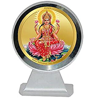                       DIVINITI Maa Kali Idol Photo Frame for Car Dashboard Table Dxc3xa9cor office | MCF 1CR Metallic Photo Frames and 24K Gold Plated Foil| Religious photo frame idol for Pooja Gifts Items (6.2x4.5 CM)                                              