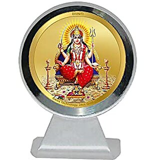                       Diviniti Baba Lokenath Gold Plated Metallic Car Frame Table Decor MCF 1CR Classic Baba Lokenath and 24K Gold Plated Foil Religious Frame Idol for Pooja Worship Gifts Items (5.5 CM x 5.0 CM)                                              