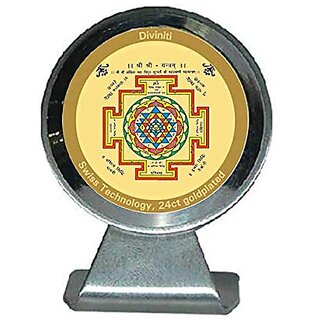                       Diviniti Khatu Shyam Gold Plated Metallic Car Frame Table Decor MCF 1C Classic Khatu Shyam and 24K Gold Plated Foil Religious Frame Idol for Pooja Worship Gifts Items (5.5 CM x 5.0 CM)                                              