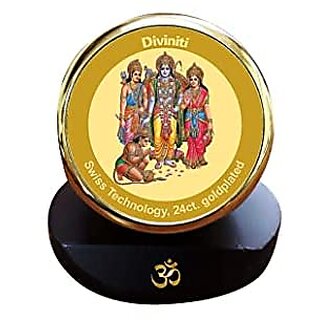                       Diviniti Baba Lokenath Gold Plated Metallic Car Frame Table Decor MCF 1C Classic Baba Lokenath and 24K Gold Plated Foil Religious Frame Idol for Pooja Worship Gifts Items (5.5 x 5.0 CM)                                              