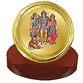                       DIVINITI Sai Baba Photo Frame for Car Dashboard Table DecorACF 3A Classic Sai Baba and 24K Gold Plated Foil Religious Frame Idol for Pooja Gifts Items (5.8 X 4.8CM)                                              