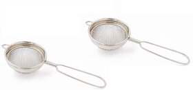 Stainless Steel Double Net Jali Liquid Filter Small Tea and Coffee Strainer Chai Channi (1 Pcs)